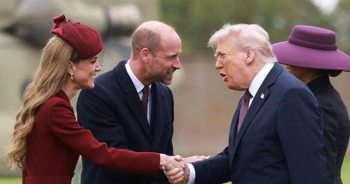 Donald Trump's three-word remark to Kate Middleton as he's left stunned by royal beauty
