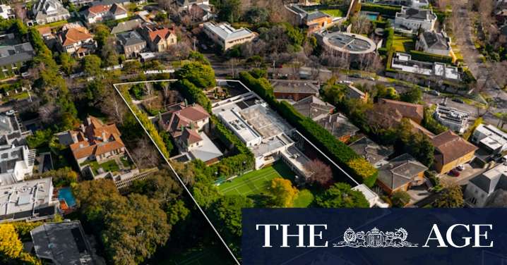 Toorak property: $88m estate listed for sale as development opportunity