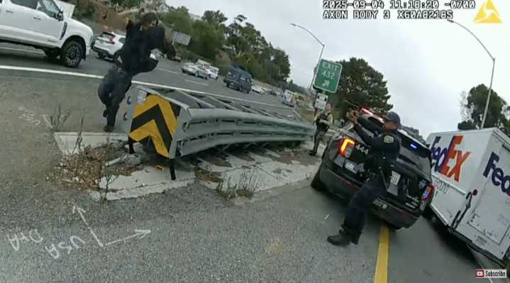 Armed with scissors, SFPD countered with guns 