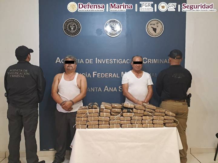 Caen 2 que transportaban 500 kilos de heroína en Sonora