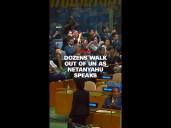 Dozens walk out of UN as Netanyahu speaks