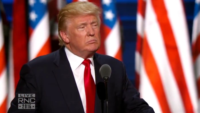 Trump Delivers Eulogy As Republican Party Formally Laid To Rest