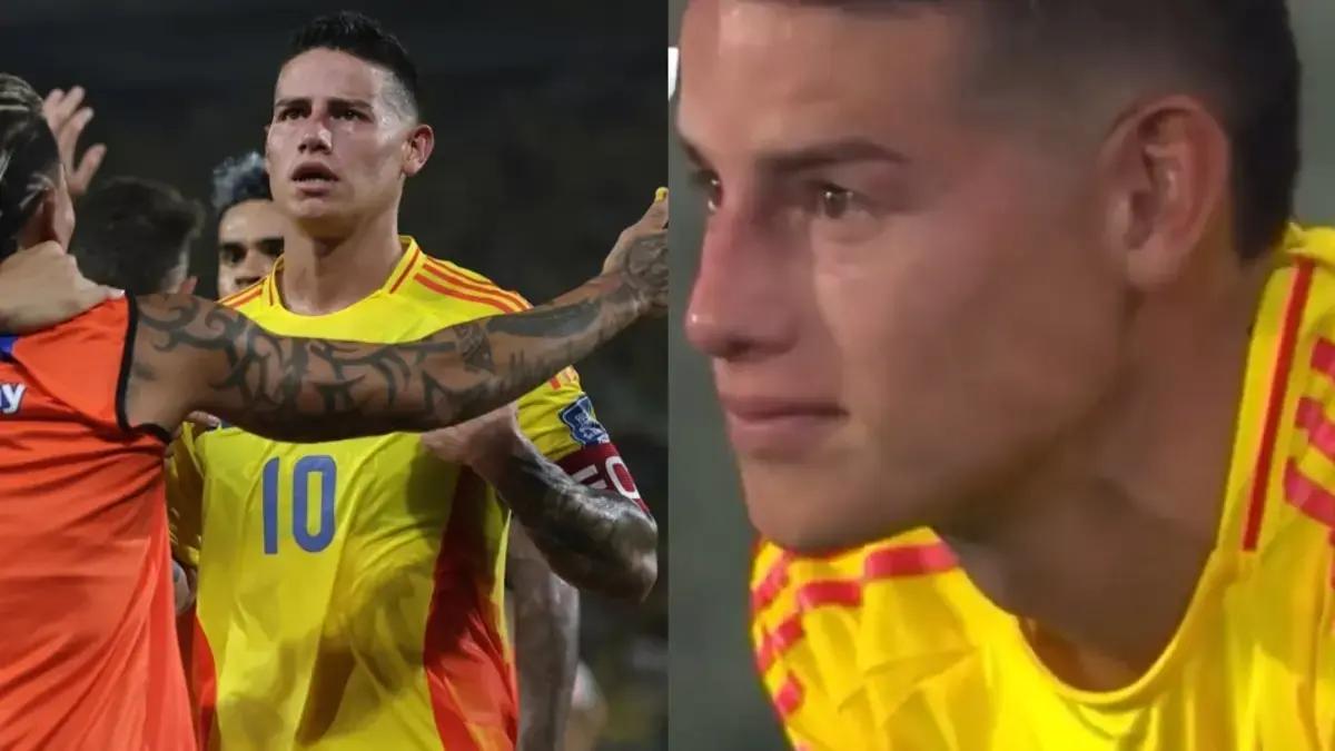 Entre lágrimas, James Rodríguez vivió la clasificación de la Selección Colombia al Mundial 2026