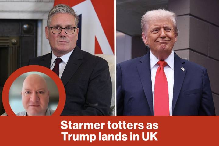 Starmer totters as Trump lands in UK | Red Hot Takes (Video)