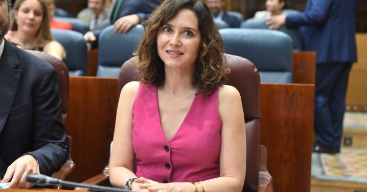 Ayuso asiste al Pleno de la Asamblea de Madrid
