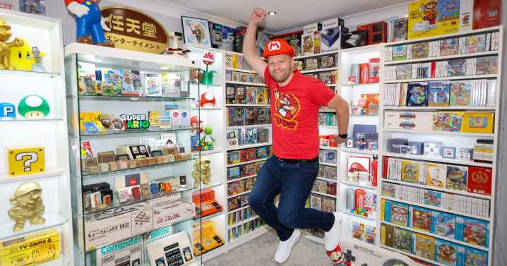 Nintendo superfan spent 40 years leveling up his Mario collection