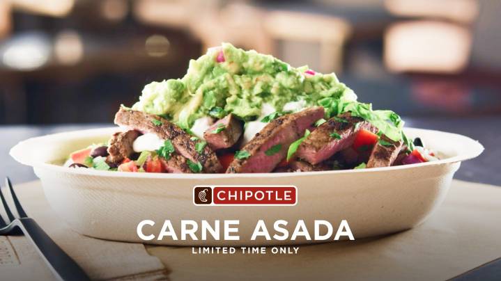 Chipotle brings back carne asada nationwide for a limited time