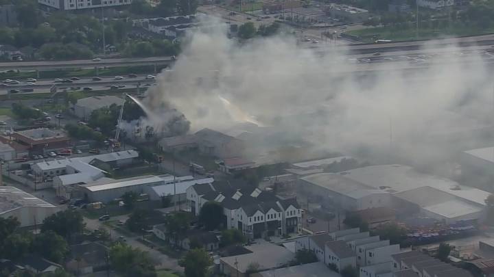 Milby Street fire: Firefighters battling building fire in East Houston