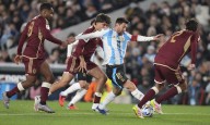 Messi buscó pleito contra los venezolanos en el medio tiempo del duelo eliminatorio