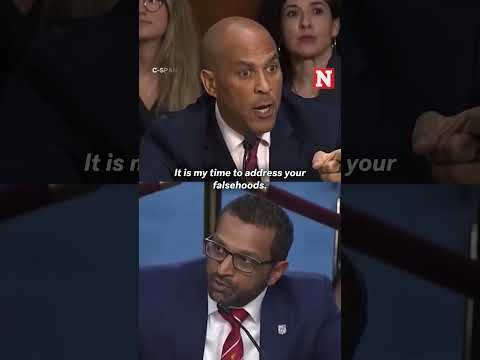 Kash Patel Calls Cory Booker 'Embarrassment' In Senate Shouting Match