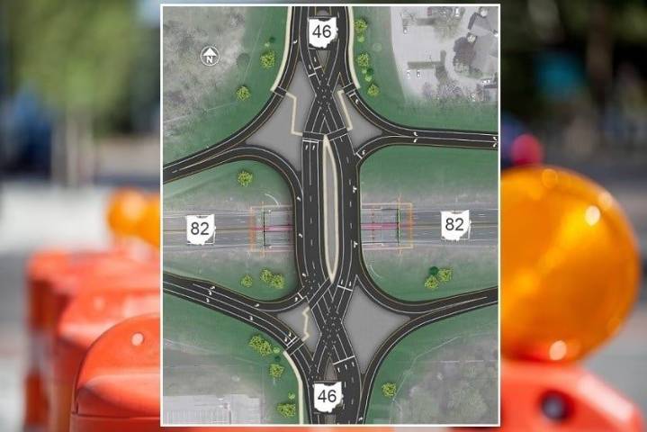 Community meets at Warren Library to discuss diverging diamond interchange