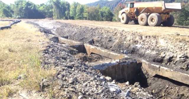 Discovery of underground bins delays road construction at Johnstown Urban Industrial Park site