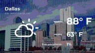 Clima de hoy en Dallas, Texas para este lunes 8 de septiembre