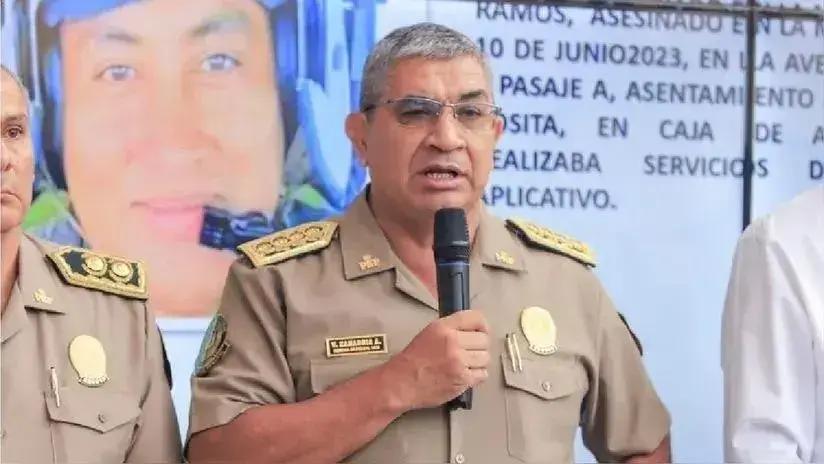 Poder Judicial ordena suspender por 18 meses al comandante general de la PNP, Víctor Zanabria, por caso 'Policías albañiles'