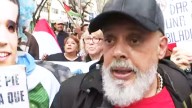 El padre de Pablo Grillo participó de la marcha de jubilados: "El Gobierno sabe que tiene los días contados"