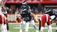 Landon Dickerson fully participates in practice, Tanner McKee remains out