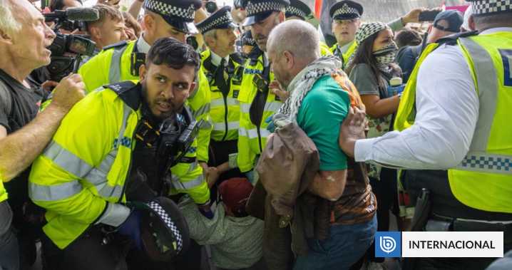 Cerca de 150 personas detenidas en Londres durante protesta en apoyo a Palestine Action