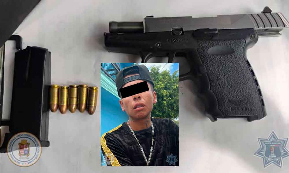 DETIENEN A HOMBRE ARMADO EN LA COLONIA 8 DE MARZO