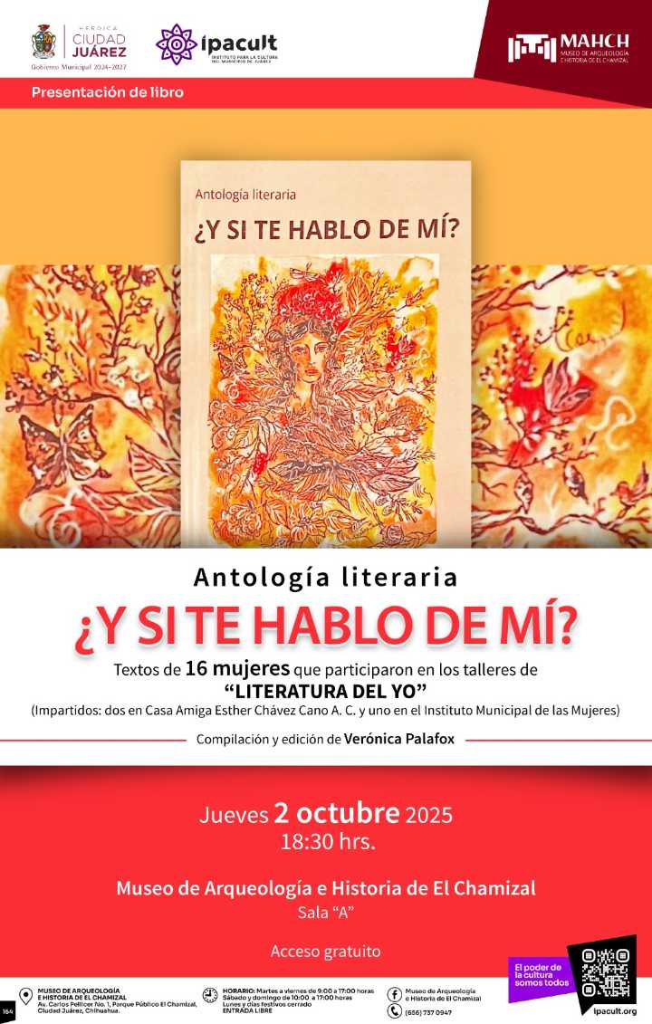 Presentarán el libro ¿Y si te hablo de mí? en el MAHCH este jueves