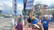 Inside the Protest Against Disney for Jimmy Kimmel Suspension