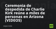 Ceremonia de despedida de Charlie Kirk reúne a miles de personas en Arizona (VIDEOS)