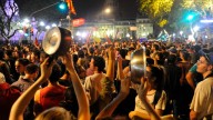 Cacerolazos en la Ciudad durante cadena nacional de Javier Milei