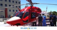 Un paciente jachallero fue trasladado en helicóptero al Hospital Rawson