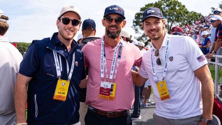Islanders hang out with Michael Phelps at 2025 Ryder Cup 