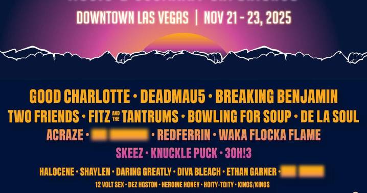 GOOD CHARLOTTE, DEADMAU5, BREAKING BENJAMIN, TWO FRIENDS, FITZ AND THE TANTRUMS, BOWLING FOR SOUP AND DE LA SOUL TO HEADLINE NEON CITY FESTIVAL, NOVEMBER 21