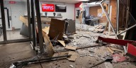Car plows through building during Georgia State Patrol pursuit in Downtown Atlanta