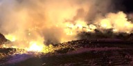 Fire burns several acres of landfill