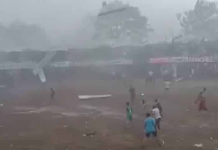 Vendaval provocó caos en corralejas de San Ángel, Magdalena