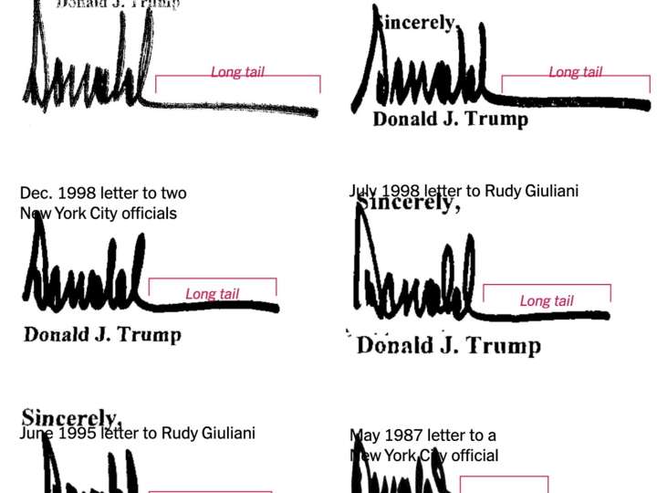 Saludo de cumpleaños a Epstein: Trump dice que no es su firma, pero sus cartas personales parecen similares