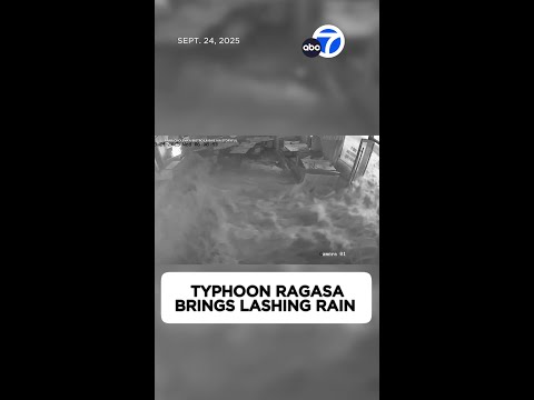 Typhoon Ragasa brings lashing rain, floods