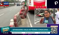 Separadores viales temporales se convierten en permanentes en Lima