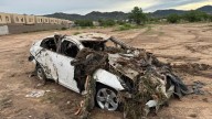 Autos arrastrados por lluvias en Hermosillo