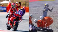 Marc Márquez acaricia su noveno Mundial tras su victoria en la sprint de Cataluña y la caída de su hermano Álex