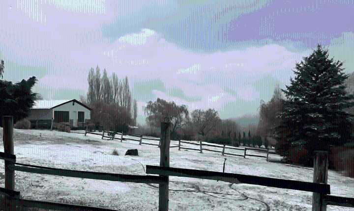 Cámara testigo: nieve en Potrerillos en el comienzo de la primavera