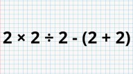 ¿Cuánto es 2 × 2 ÷ 2 - (2 + 2)? La cuenta matemática que pone a prueba a los genios