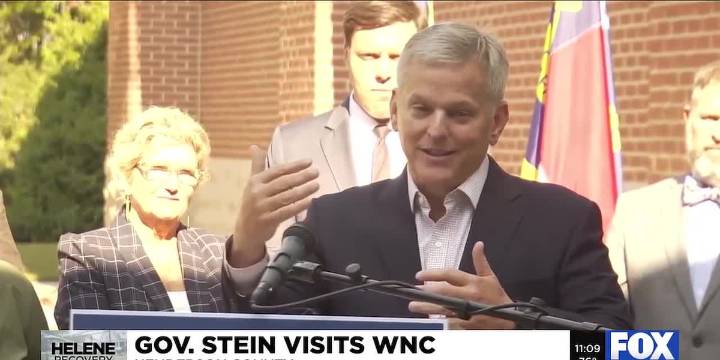 Gov. Stein visits western NC, requests funding for Helene recovery