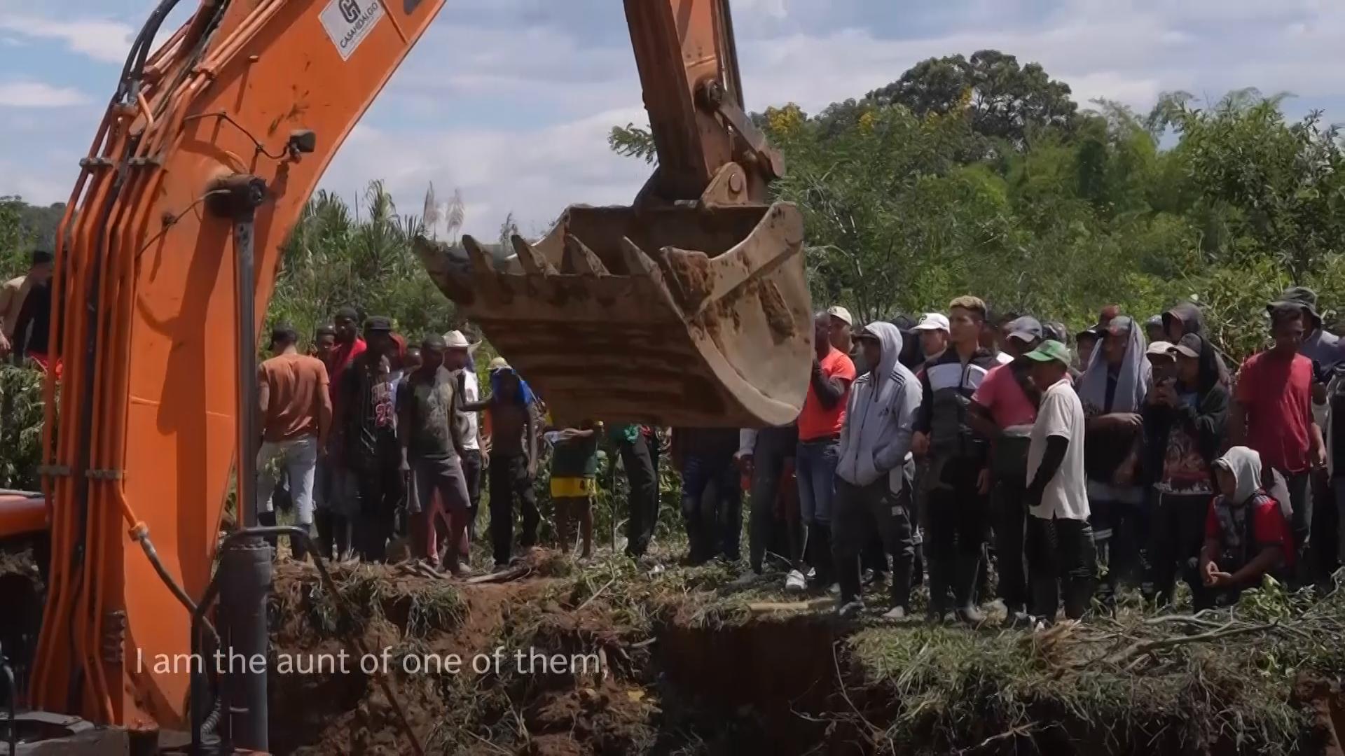 Search continues for workers trapped by collapse at illegal gold mine in Colombia