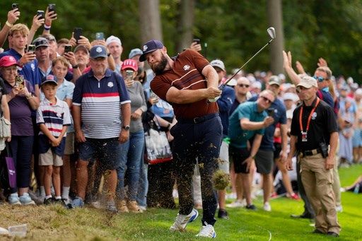 Bethpage crowd jeers Europeans then heads early for the exits amid a US Ryder Cup drubbing