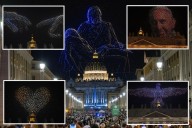 Vatican drone show recreates Michelangelo, Virgin Mary