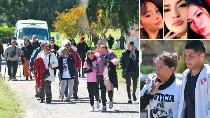Despidieron los restos de Brenda, Morena y Lara, y ordenaron la captura de un acusado