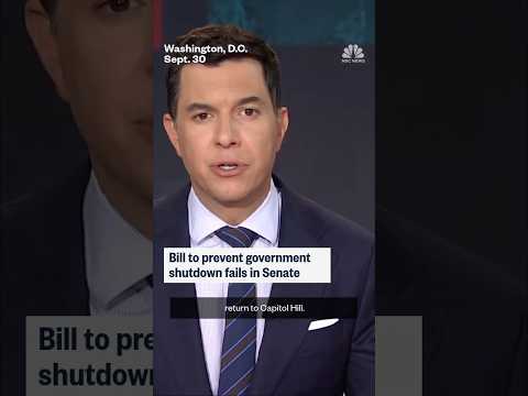 Bill to prevent government shutdown fails in Senate