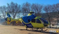 Accidente laboral en Frades de la Sierra: un trabajador cae desde dos pisos de altura