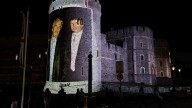 Pranksters project giant image of Trump, Epstein on Windsor Castle