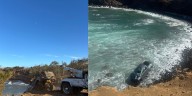 Truck plunges 50 feet over cliff into the ocean on Hawaii Island