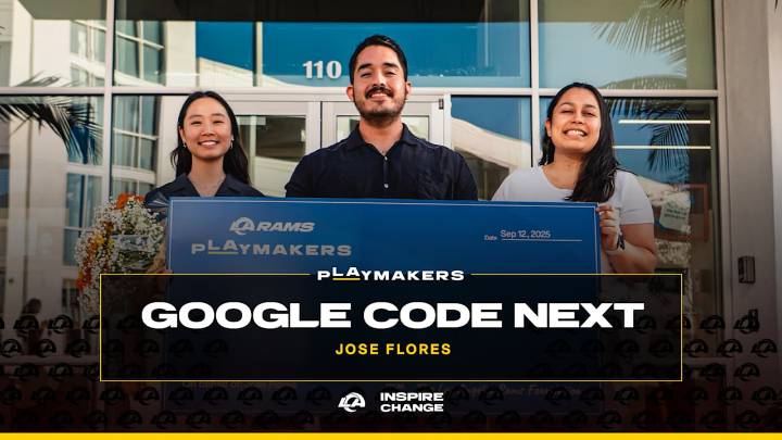 Jose Flores of Google Code Next named sixth Rams 'pLAymaker' of 2025