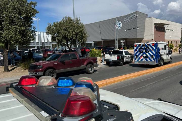 Las Vegas middle school out of lockdown; one person detained